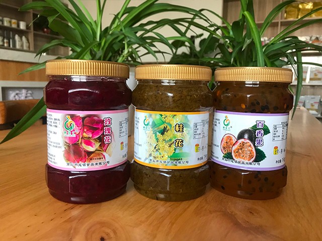 玫瑰花花茶、桂花花茶、百香果花茶