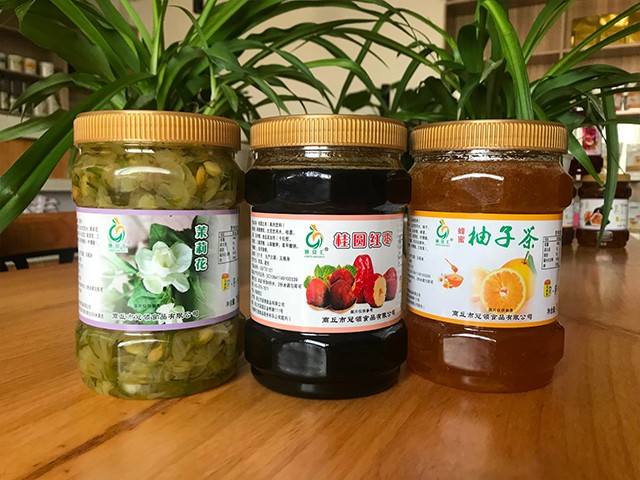 茉莉花花茶、桂圓紅棗花茶、柚子花茶
